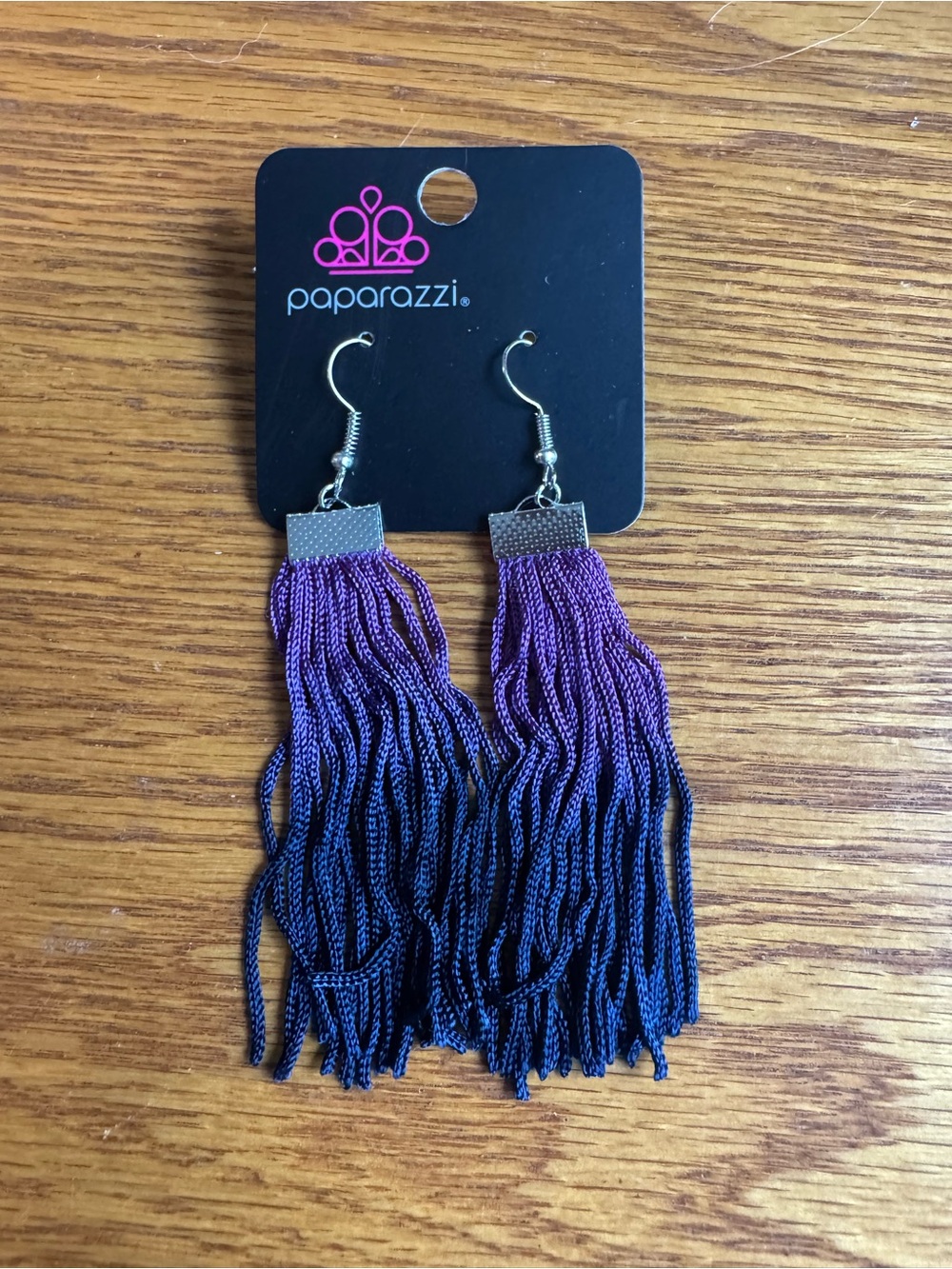paparazzi Purple to purple Ombre Tassel Earrings - Women Accessories